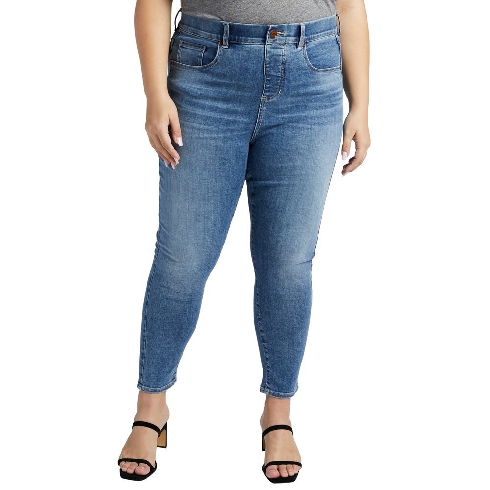Jag Jeans Plus Size Valentina Skinny Crop Boardwalk 24W (43.5"" Waist) 26
